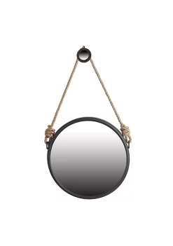 Wholesale ✨ A & B Home 19.5" Matte Black Framed Round Wall Mirror with Hanger 😉