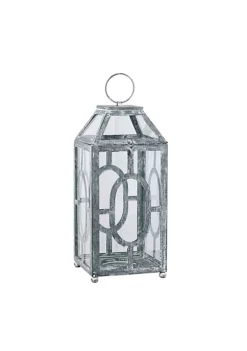 Brand new ⭐ A & B Home 19.5" Gray and Clear Distressed Style Classic Large Lantern 🤩