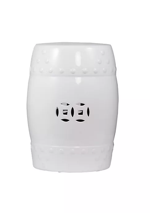 Wholesale ๐ A & B Home 18" White Contemporary Style Zella Garden Stool ๐ 3 Wholesale ๐ A & B Home 18" White Contemporary Style Zella Garden Stool ๐