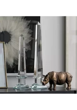 Deals 🔥 A & B Home 16" Clear Medium Lucent Obelisk Accent ⭐ -A & B Home Online Shop Belk 906