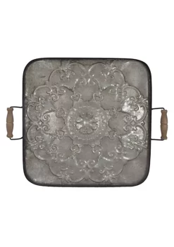 Flash Sale ⌛ A & B Home 28.5" Antique Brown Square Fabius Tray 👏 -A & B Home Online Shop Belk 920