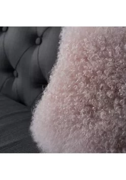 Hot Sale 👏 A & B Home 16" Pink Contemporary Lamb Fur Square Throw Pillow ✨ -A & B Home Online Shop Belk 931