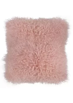 Hot Sale 👏 A & B Home 16" Pink Contemporary Lamb Fur Square Throw Pillow ✨ -A & B Home Online Shop Belk 933