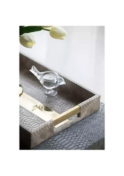 Budget 👍 A & B Home Set of 2 Gray and Gold Rectangular Nesting Trays with Handles 19.5" 🤩 8 Budget 👍 A & B Home Set of 2 Gray and Gold Rectangular Nesting Trays with Handles 19.5" 🤩 -A & B Home Online Shop Belk 981