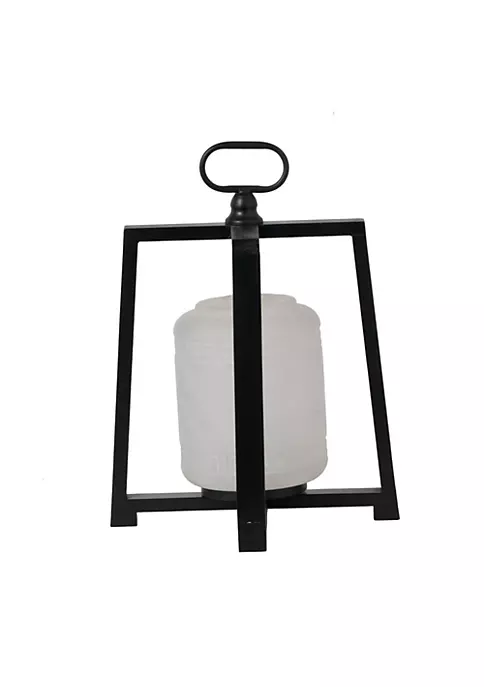 Deals 💯 A & B Home 16.25" Black and White Contemporary Lantern with Frame 🎁 4 Deals 💯 A & B Home 16.25" Black and White Contemporary Lantern with Frame 🎁 - Image 2